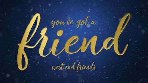 West End Stars Record Youve Got A Friend In Aid Of Barnardos