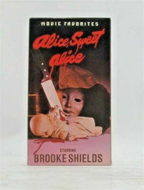 ALICE SWEET ALICE VHS Tape Horror Brooke Shields PicClick