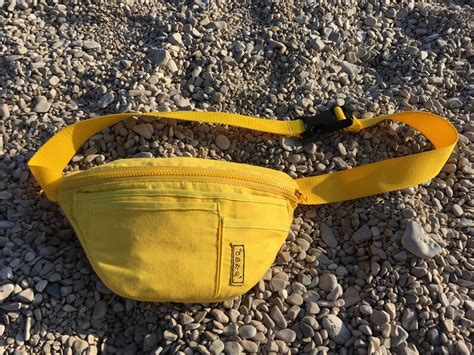 yellow fanny pack all yellow classic hip bag big canary etsy
