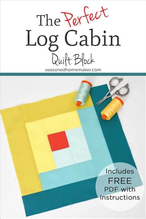 Top brands & styles · home décor & so much more · up to 70% off How to Make a Perfect Log Cabin Quilt Block | Log cabin ...