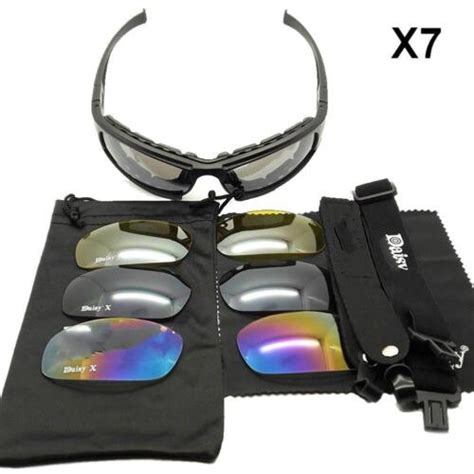 Photochromic Polarisiert Daisy X7 Heer Sonnenbrille 4 Linse Kit Militär Brille Ebay
