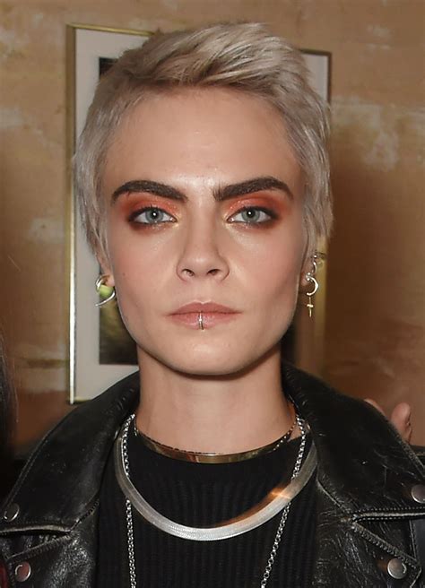 Cara Delevingne Steps Out With A Bold New Facial Piercing At Burberry