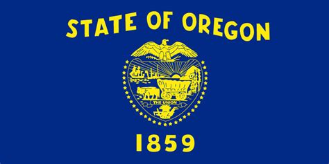 Hard Hat Stickers Oregon State Flag