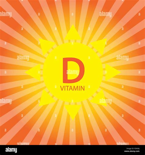 Vitamin D Sun Sign Icon Vector Illustration Stock Vector Image And Art Alamy