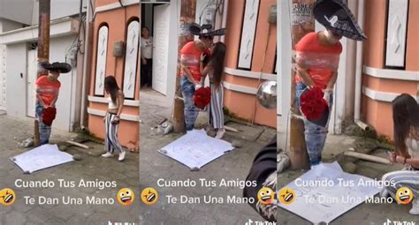 Tiktok Viral Al Ritmo De Serenata Joven Es Amarrado A Poste Para Que Se Declare A La Chica