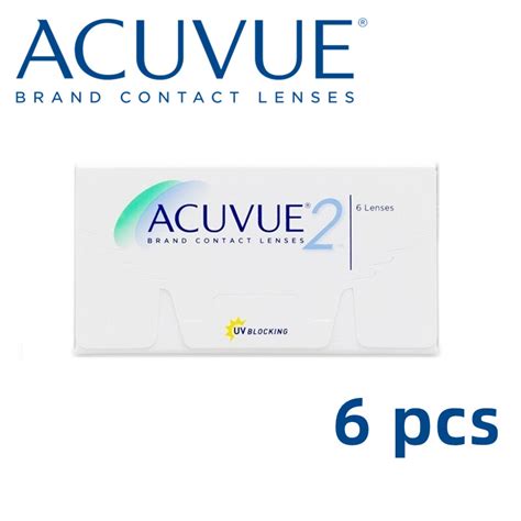 ACUVUE 2 2 Weeks Disposable Clear LensesContact Lens One Box 6 PCS