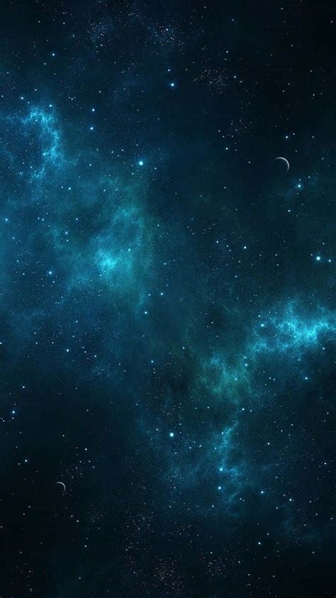 Download Blue Nebula In Universe Iphone Wallpaper