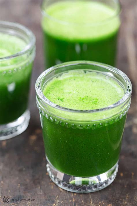 This is a fresh green juice recipe with sweetness coming from the apple. Simple green juice recipe that takes 6 ingredients,15 minutes, and a juicer or blender. Easy ...