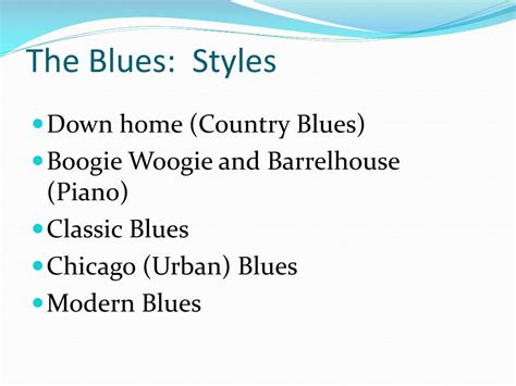 Ppt The Blues Powerpoint Presentation Free Download Id4704661