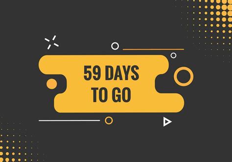59 Days To Go Countdown Template 59 Day Countdown Left Days Banner