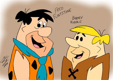 The Flintstones Fred And Barney Production Cel Setup