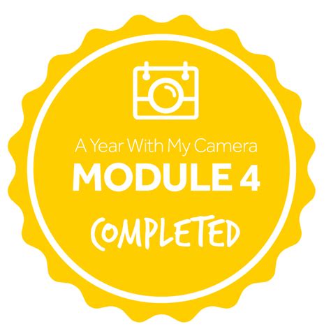 Aywmc Module Finish Badges — A Year With My Camera