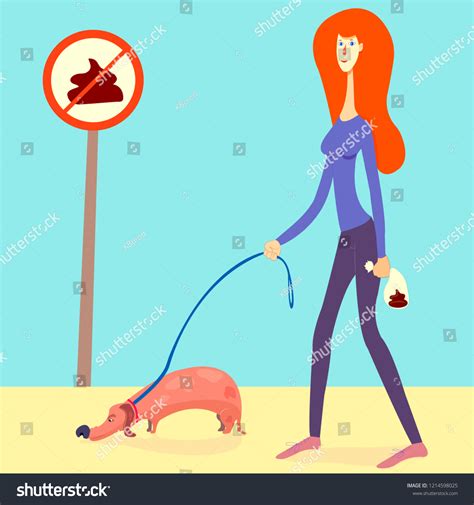 Illustration About Picking Your Dogs Poop Stock Illustration 1214598025