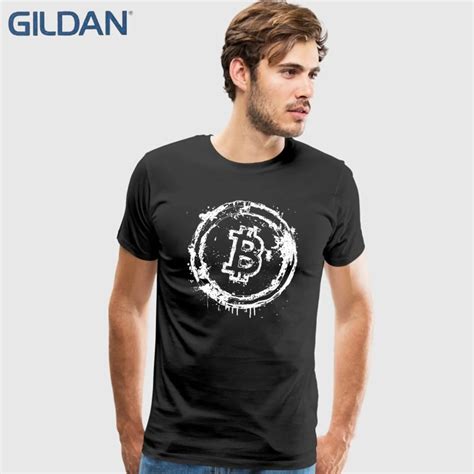 Bitcoin Tees Shirt Men Mans Leisure White Short Sleeve Custom Plus
