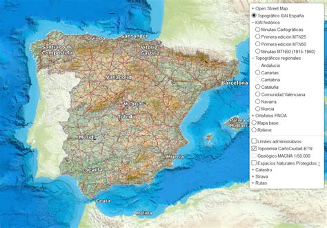 Visor Cartográfico De España Visualiza Mapas Online