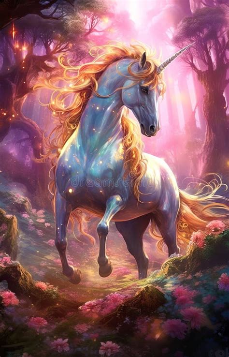 Fairy Tale Forest Unicorn Stock Illustrations 421 Fairy Tale Forest