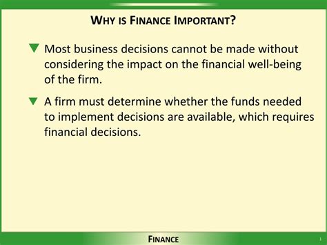 Ppt Why Is Finance Important Powerpoint Presentation Free Download