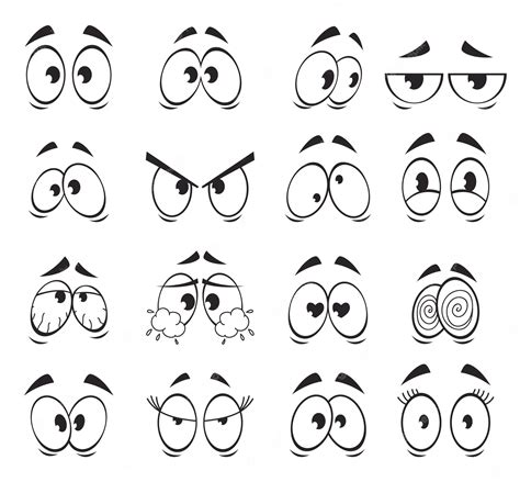 Confused Cartoon Eyes