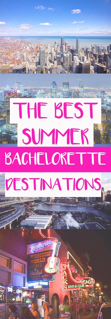 Searching for the best bachelorette party destinations in america? Four Best: Summer Bachelorette Destinations | Bachelorette ...
