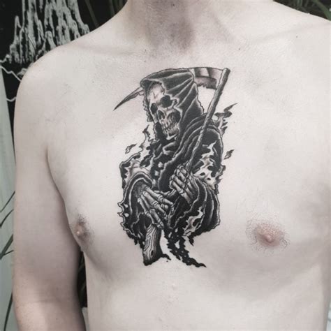Share 60 Grim Reaper Chest Tattoo Incdgdbentre