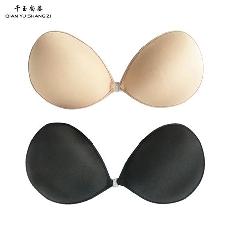 Classic Oval Thin Women Strapless Adhesive Bra Push Up Invisible