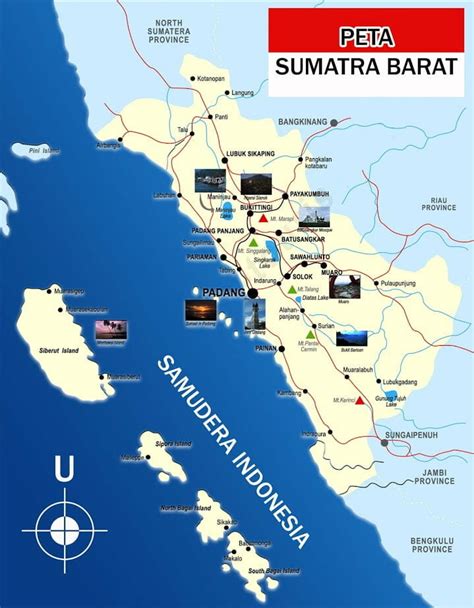 Gambar Peta Sumatera Barat Lengkap Dengan Nama Kabupaten Tarunas