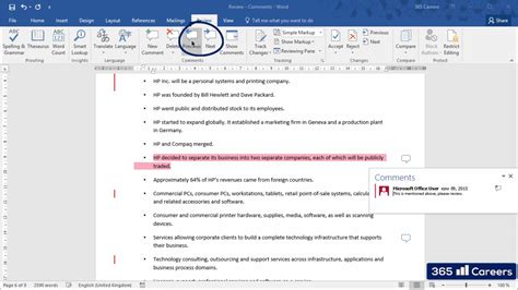 The Review Tab And The View Tab In Microsoft Word En Officekurs