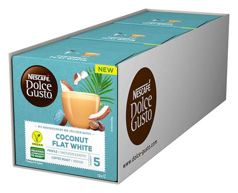 NescafÉ Dolce Gusto Coconut Flat White 36 Kaffeekapseln Vegan Mit