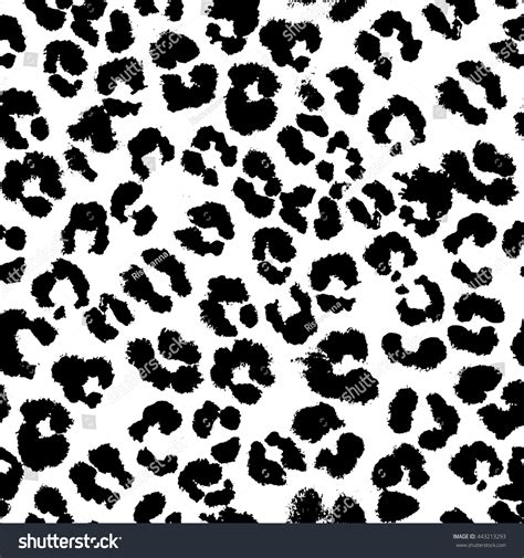 Seamless Black Jaguar Pattern. Leopard Pattern. Wildlife Background
