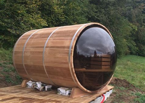 Dundalk Leisure Craft’s Barrel Sauna Lets You Steam At Your Backyard