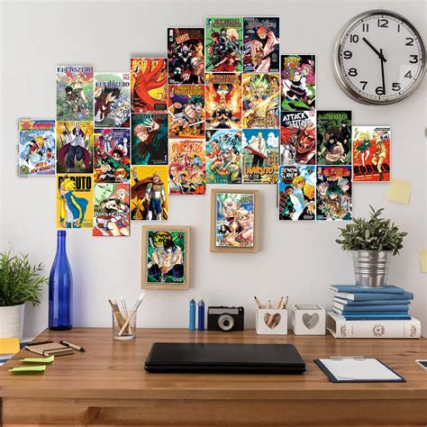 Anime Aesthetic Wall Collage Kit Pc Small Anime Posters X Inch Anime Room Decor Wall