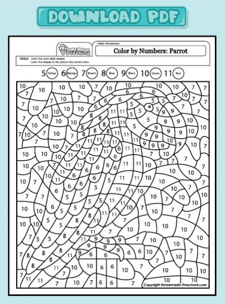 Colorear Por Numeros Pdf Coloring Pages Color By Numbers Math Coloring