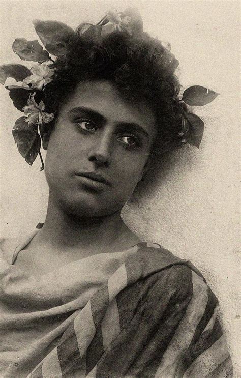 Portrait Of A Babe Wearing A Floral Wreath C Photograph By Baron Wilhelm Von Gloeden Pixels