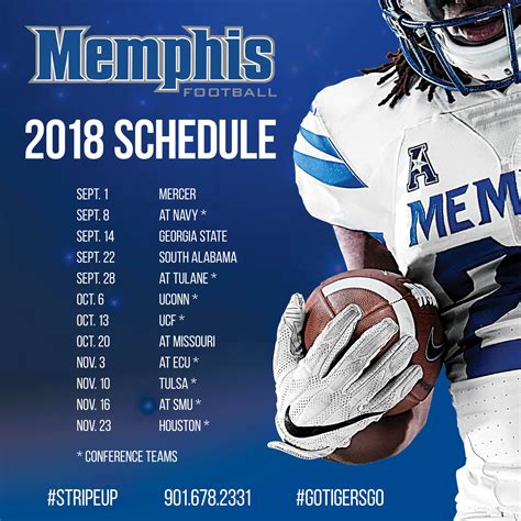 Buy liberty university flames football college single game tickets at ticketmaster.com. Memphis Football on Twitter: "2018 Tiger Football Schedule ...