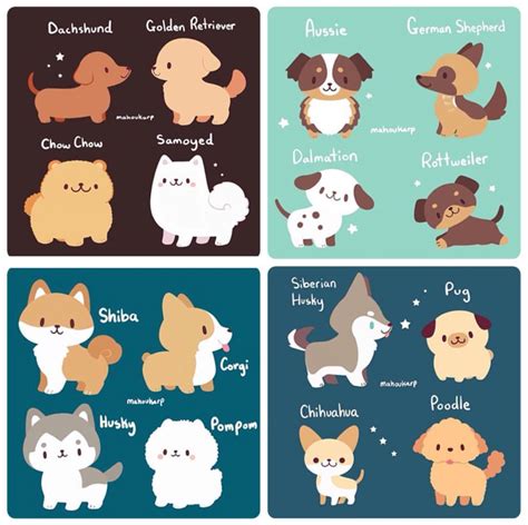 Kawaii drawings cute drawings baby animals funny animals cute animals. Puppies | @mahoukarp | Cute dogs, Animal drawings, Cute animals