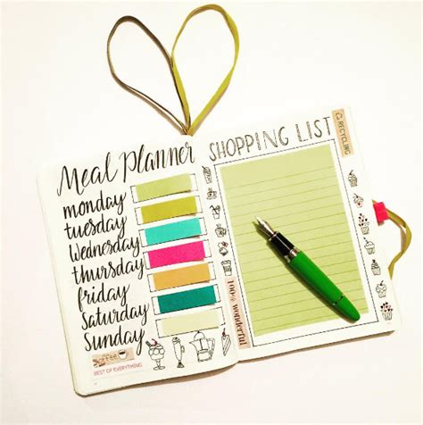 This meal planner that is straight up a work of art, tbh ...