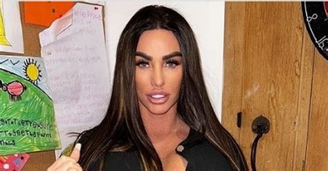 katie price nearly bursts out of tight unbuttoned dress after biggest boob job daily star