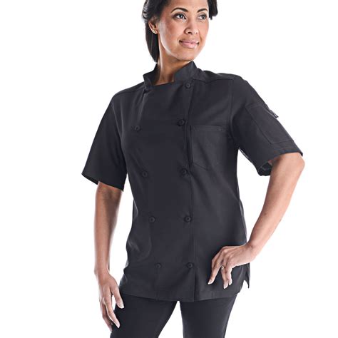 Womens Classic Short Sleeve Vented Lightweight Chef Coat Cw5666
