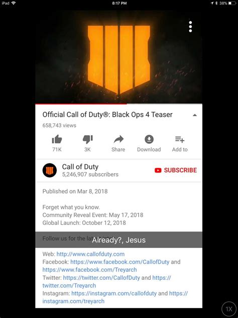 Call Of Duty Black Ops 4 Trailer Gaming