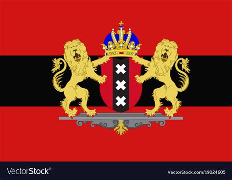 flag of amsterdam of netherlands royalty free vector image