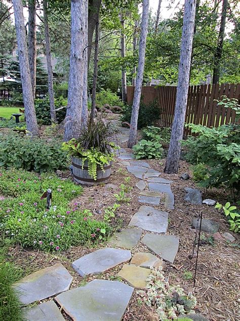 Flagstone Path Flagstone Path Shade Garden Outdoor Decor