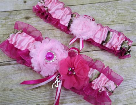 Pink Camo Garter Wedding Garter Set Realtree Camo Pink Etsy