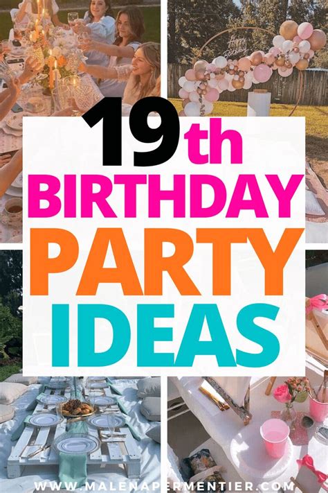 19 Insanely Cute 19th Birthday Party Ideas For An Unforgettable Day In
