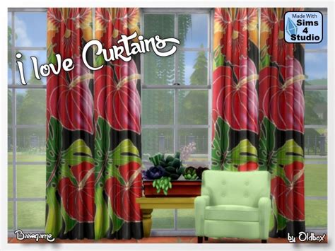Curtains 2 By Oldbox At All 4 Sims Sims 4 Updates