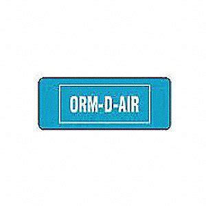 Supports label printing with a laser printer. BRADY Label, ORM-D-Air, PK100 - 8VL56|26219PLS - Grainger