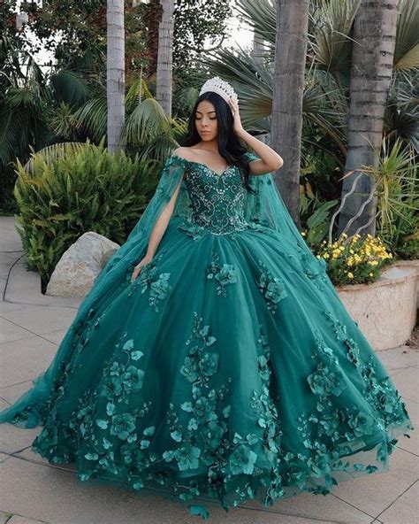 Vestidos De Xv Anos En Color Verde Esmeralda 1 Ideas Para Mis 15