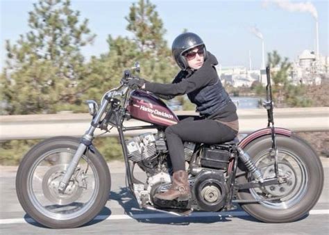 Steel Cowgirl Bobber Chopper Lady Riders Biker Life Biker Chick