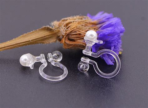 Pcs Invisible Clip On Earring Converter Resin Earring Clip Etsy