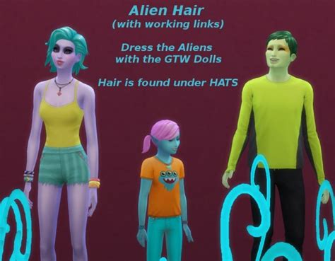 Alien Hair Sims 4 Hair