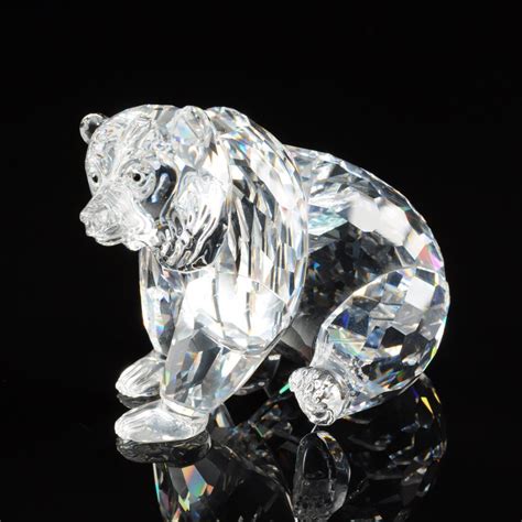 A Swarovski Cut Clear Crystal Figure Of A Grizzly Bear Mar 29 2015